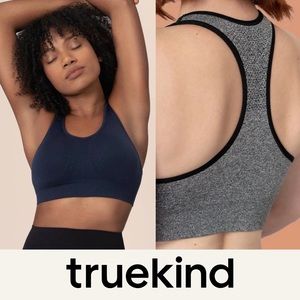 NWT Truekind® Reactive Sport Bra, Navy, Size Large